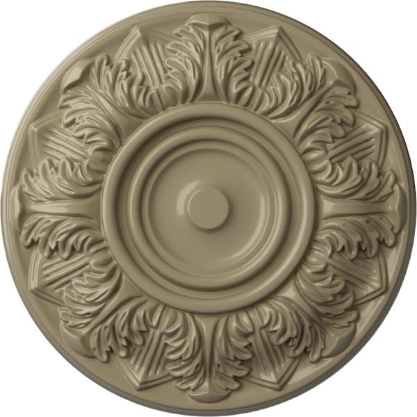Ekena Millwork Whitman Ceiling Medallion (For Canopies up to 3 3/4"), Hand-Painted Gobi Desert, 13"OD x 1 3/8"P CM13WHGDF - main